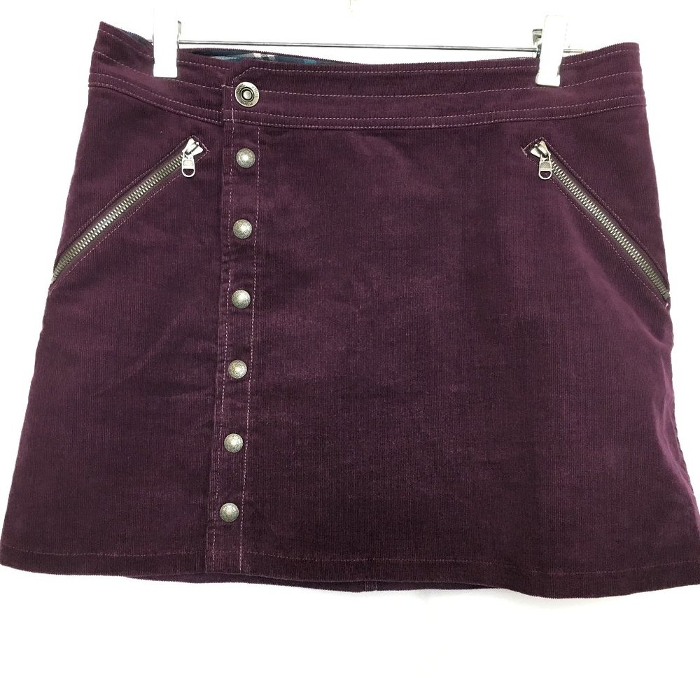 Kuhl Cordurory Purple Mini Skirt Sz 4